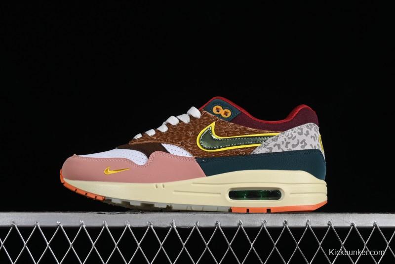 Nike Air Max 1 Retro Running Shoes with Half-Sole Air Cushion - HO2639-100
