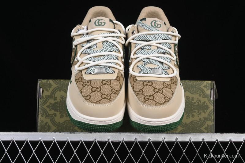 Nike Air Force 1 '07 Low Gucci Collaboration Lace-Up Low-Top Casual Sneakers - SJ1198-102