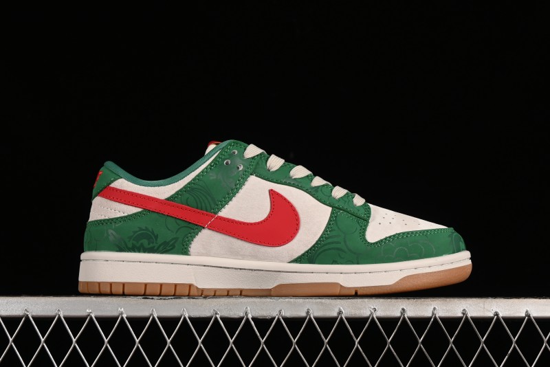 Nike SB Dunk Low Chinese New Year Limited Edition - Little Azure Dragon Anniversary High-End Custom Low-Top Casual Sneakers - XP3802-331