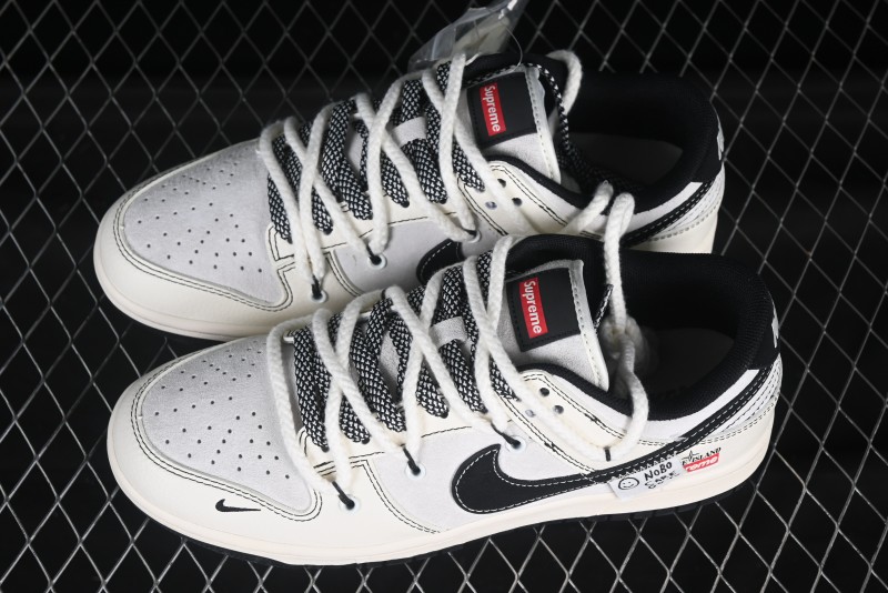 Nike SB Dunk Low Supreme x Stone Island Triple Collaboration Anniversary High-End Custom Sneakers - YX5066-205