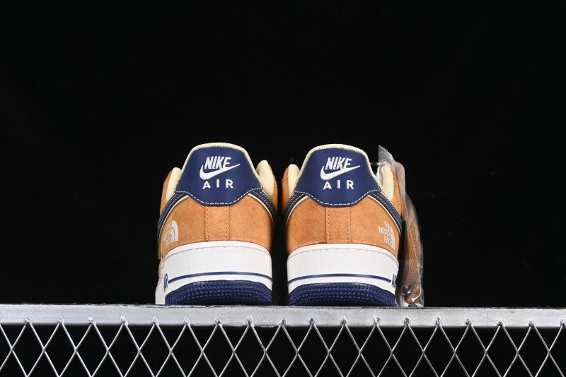 Nike Air Force 1 '07 Low The North Face Collaboration Sport Orange Low-Top Casual Sneakers - DM6688-053
