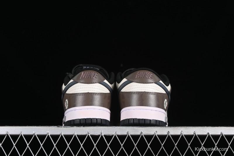 Nike Dunk Low Panda Prank Street Racing Electro Rust Distressed SB Strap Low-Top Casual Sneakers - DD1391-100