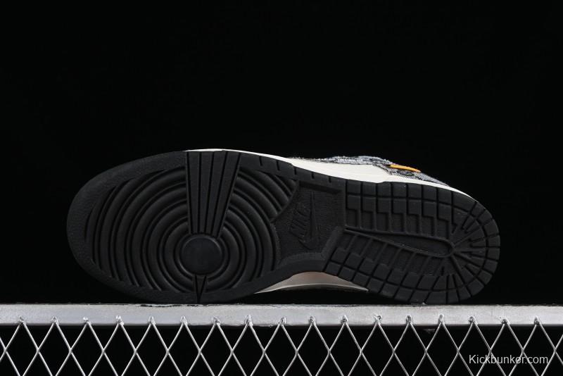 Nike SB Dunk Low Gucci Collaboration - Grey Pattern Anniversary High-End Custom Low-Top Casual Skate Shoes - BB9676-311