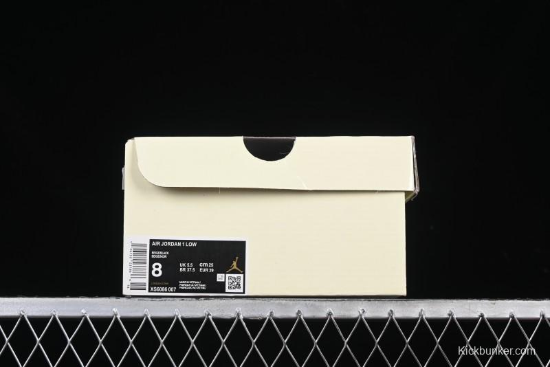 Nike Air Jordan 1 Low Supreme Collaboration Spider Custom High-End Retro Basketball Shoes - XS6086-007