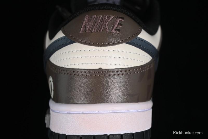 Nike Dunk Low Panda Prank Street Racing Electro Rust Distressed SB Strap Low-Top Casual Sneakers - DD1391-100