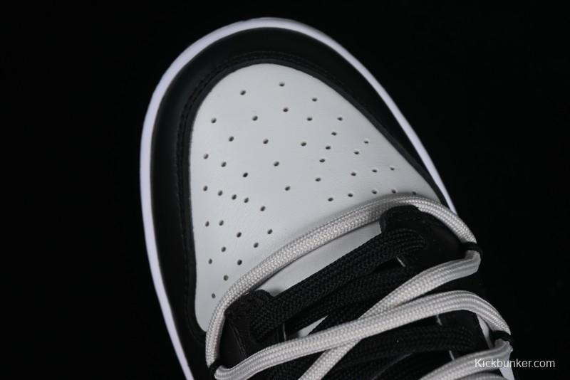 Nike Dunk Low Letter Panda Black Grey High Street Deconstructed SB Strap Low-top Casual Skate Shoes - CW1590-100