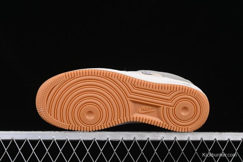 Nike Air Force 1 '07 Low The North Face Collaboration Light Blue Gum Sole Low-Top Casual Sneakers - DM6688-022