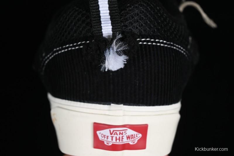 Vans Knu Skool Dragon Whisker Black Blue Slip-Resistant Cushioned Casual Low-Top Sneakers - VN0AUAK335