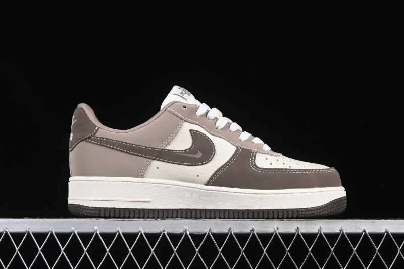 Nike Air Force 1 '07 Low The North Face Collaboration Light Brown Ghost Face Casual Sneakers - KK1988-065