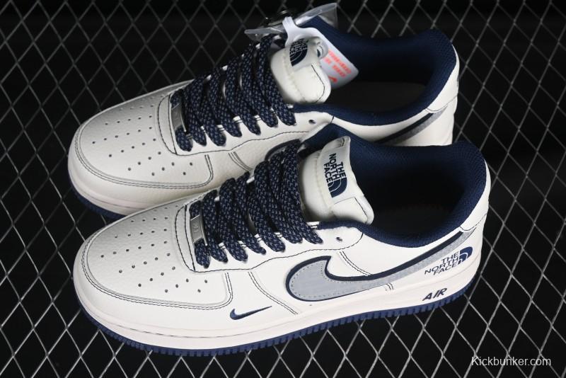 Nike Air Force 1 '07 Low The North Face x COMME des GARÇONS Navy Blue Line Casual Sneakers - HH7518-051