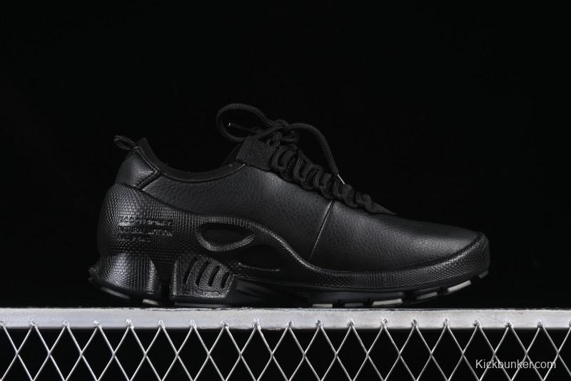 Men's All-Black Premium Leather Sneakers – Sleek & Versatile Design