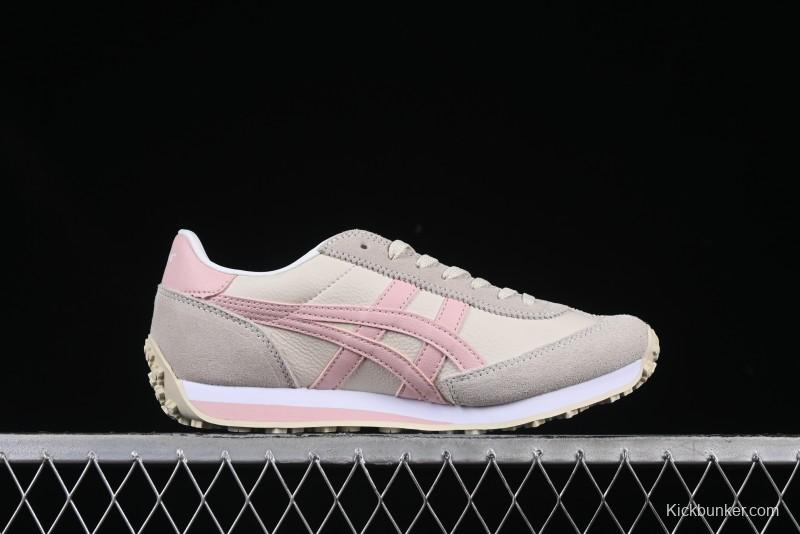 Asics Vintage-Style Sneakers - Soft Pink & Neutral Beige