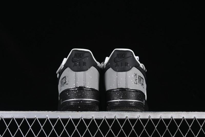 Nike Air Force 1'07 Low Star Graffiti Hand-Painted Casual Sneakers with Full-Length Air Cushion - XV7981-476