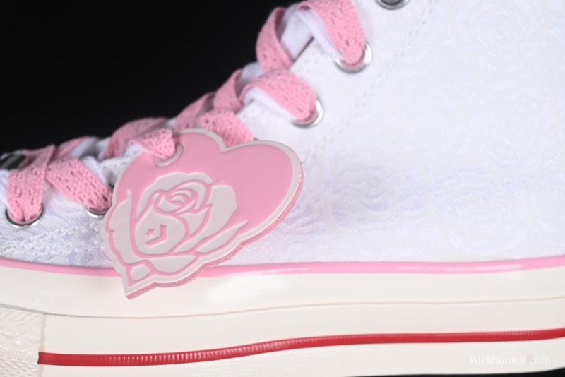 Converse Chuck 70 Valentine's Day Rose High Top Casual Sneakers - A14798C