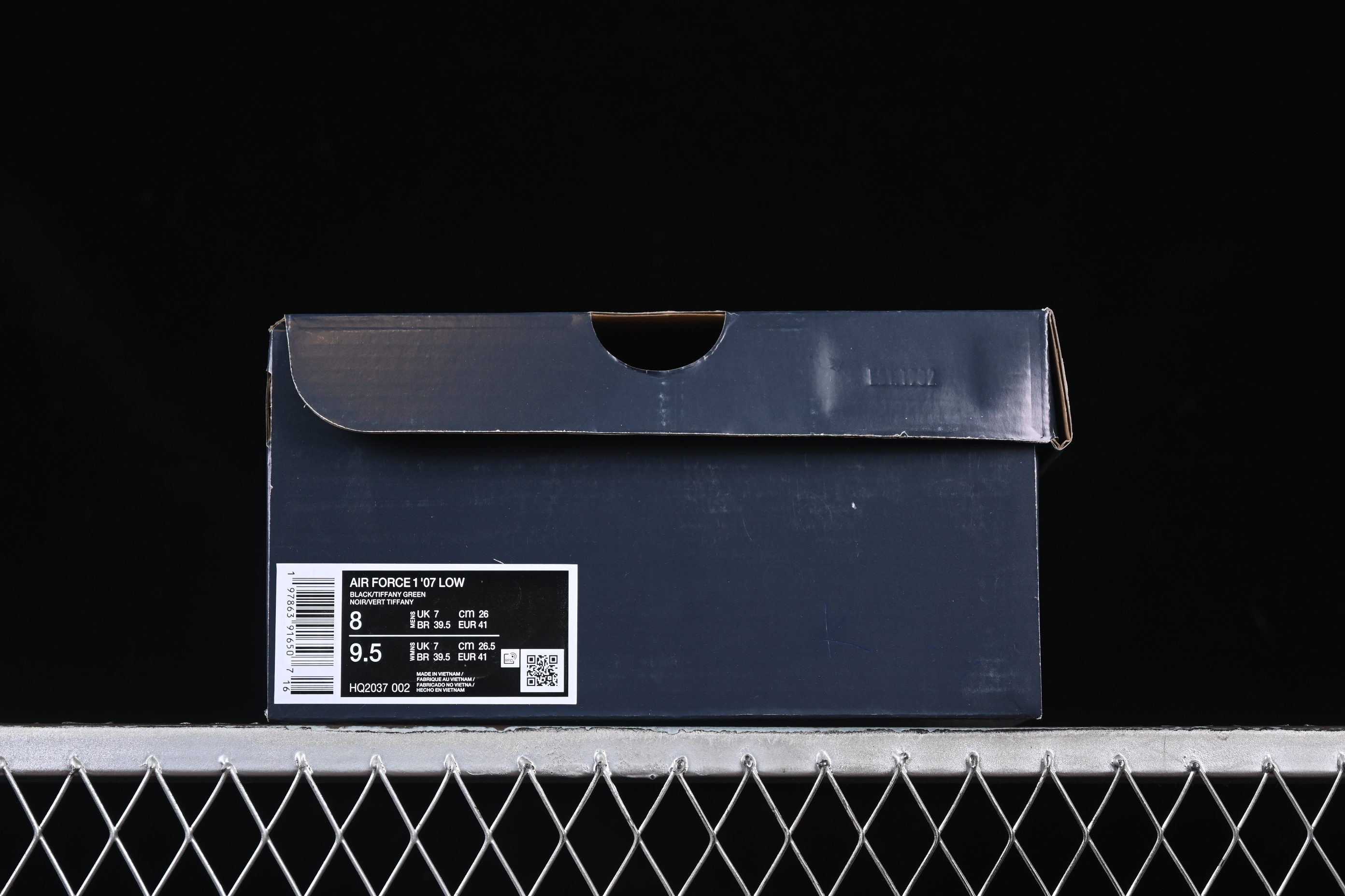 Nike Air Force 1 Low "Tiffany Blue" – Black & Aqua Classic