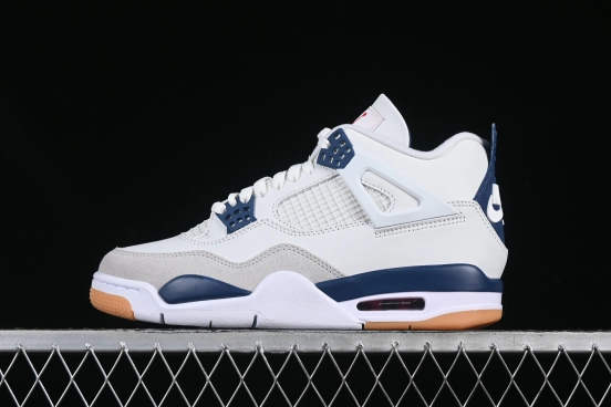 Nike Air Jordan 4 Retro SB x Navy Blue White - DR5415-100