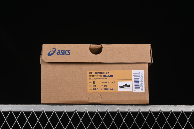Asics Gel-Nimbus 27 Retro Breathable Casual Shoes with Cushioning for Men - 1012B753-003