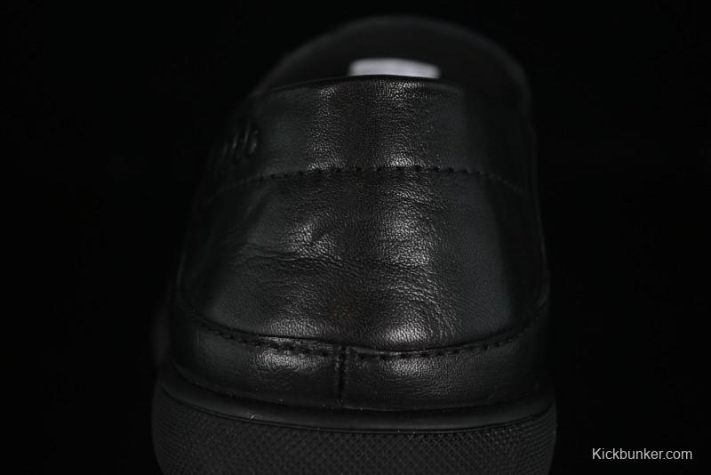 ECCO Soft Moc Summer Genuine Leather Breathable Slip-On Driving Shoes - 63516801001