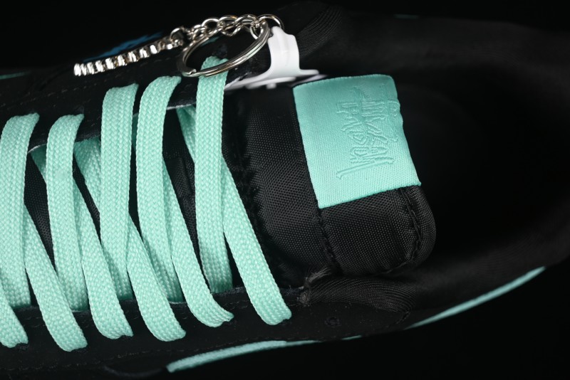 Nike Air Force 1 '07 Low Stussy Collaboration Tiffany Blue Casual Sneakers - DF0188-045