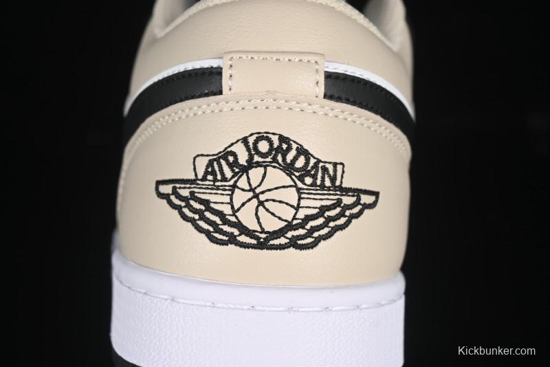 Nike Air Jordan 1 Low AJ1 Cream White Low-Top Casual Sneakers - 553558-153