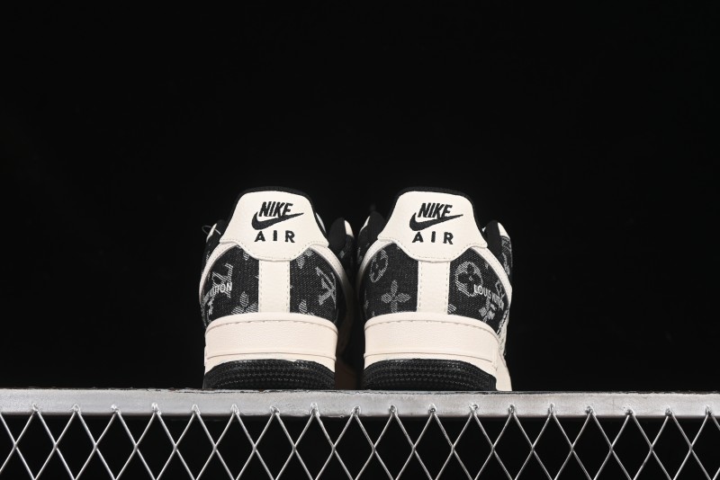 Nike Air Force 1 '07 Low LV Collaboration Double Print Denim Casual Sneakers - YX5066-317