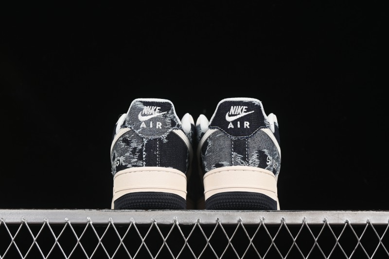 Nike Air Force 1 '07 Low Stussy Collaboration Retro Denim Casual Sneakers - XS1958-578