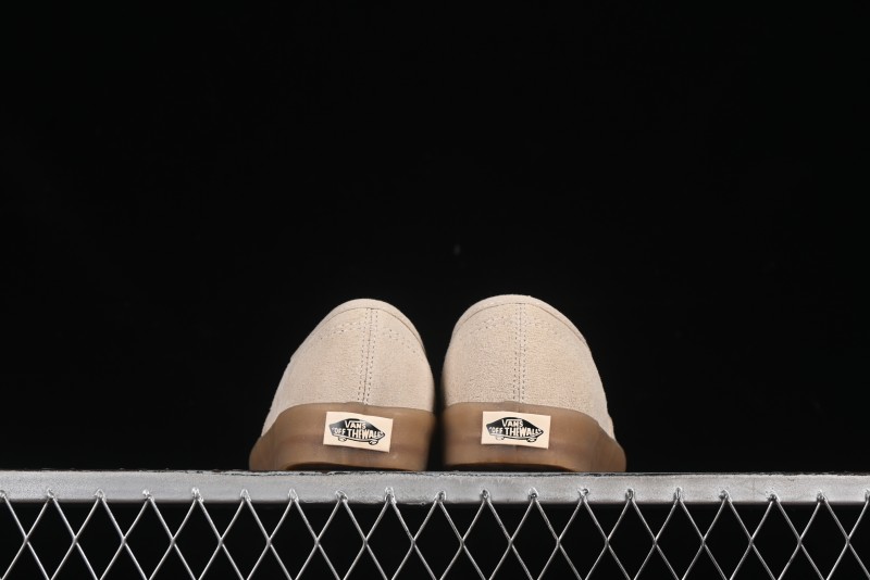 Vans Premium Authentic Suede Retro Sneakers with Translucent Rubber Sole - VN000CRQBYS