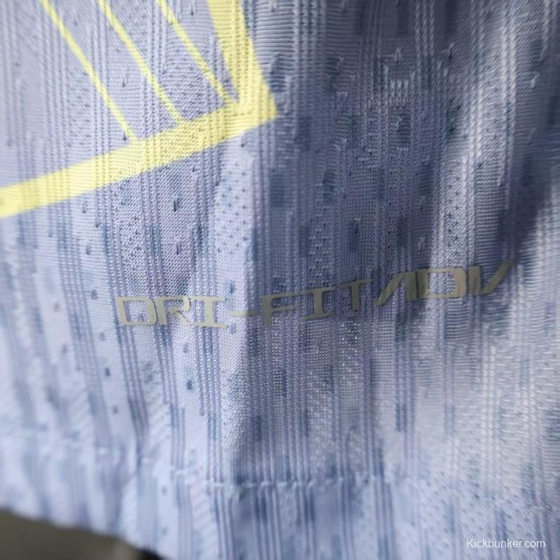 Player Version 25/26 Barcelona Light Blue with Geometric Pattern Jersey