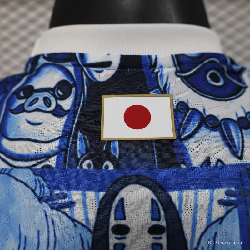 Player Version 2025 Japan Blue with Anime Characters Jersey