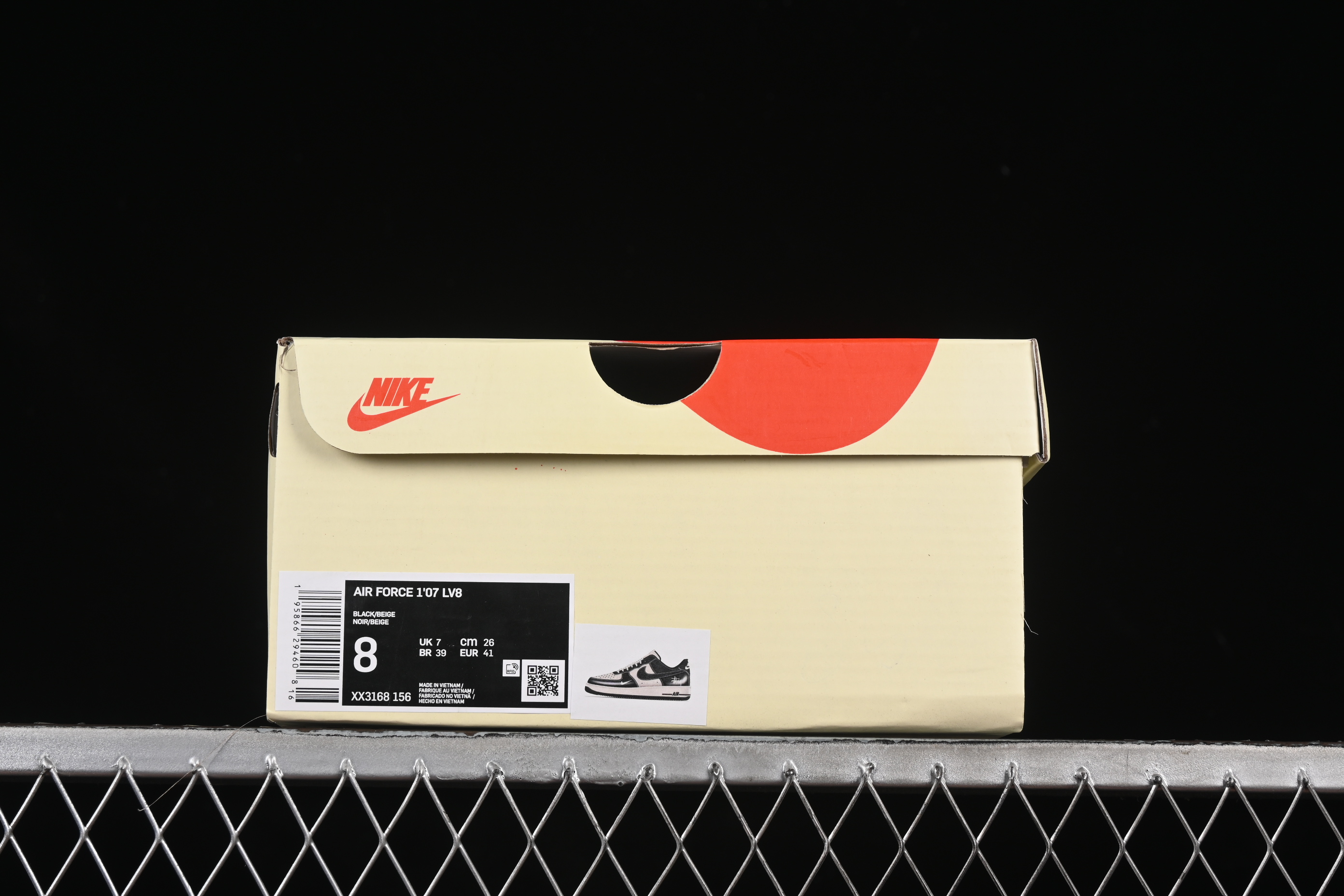 Nike Air Force 1 '07 Low Stussy Collaboration Beige Black Hemp Low-Top Casual Sneakers - XX3168-156