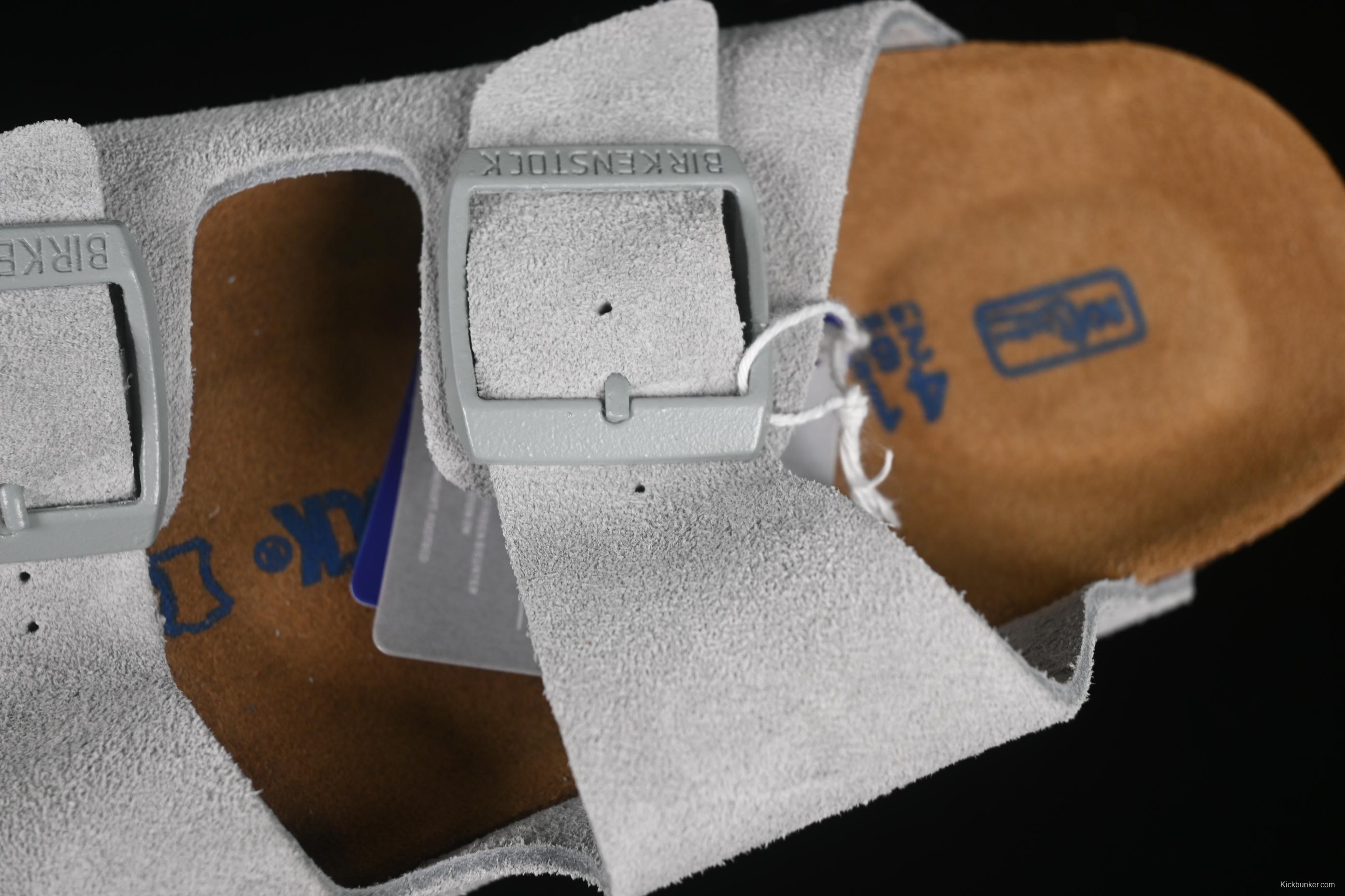 Birkenstock Sandals with Soft Suede Leather and Lambswool Insole - G.D4