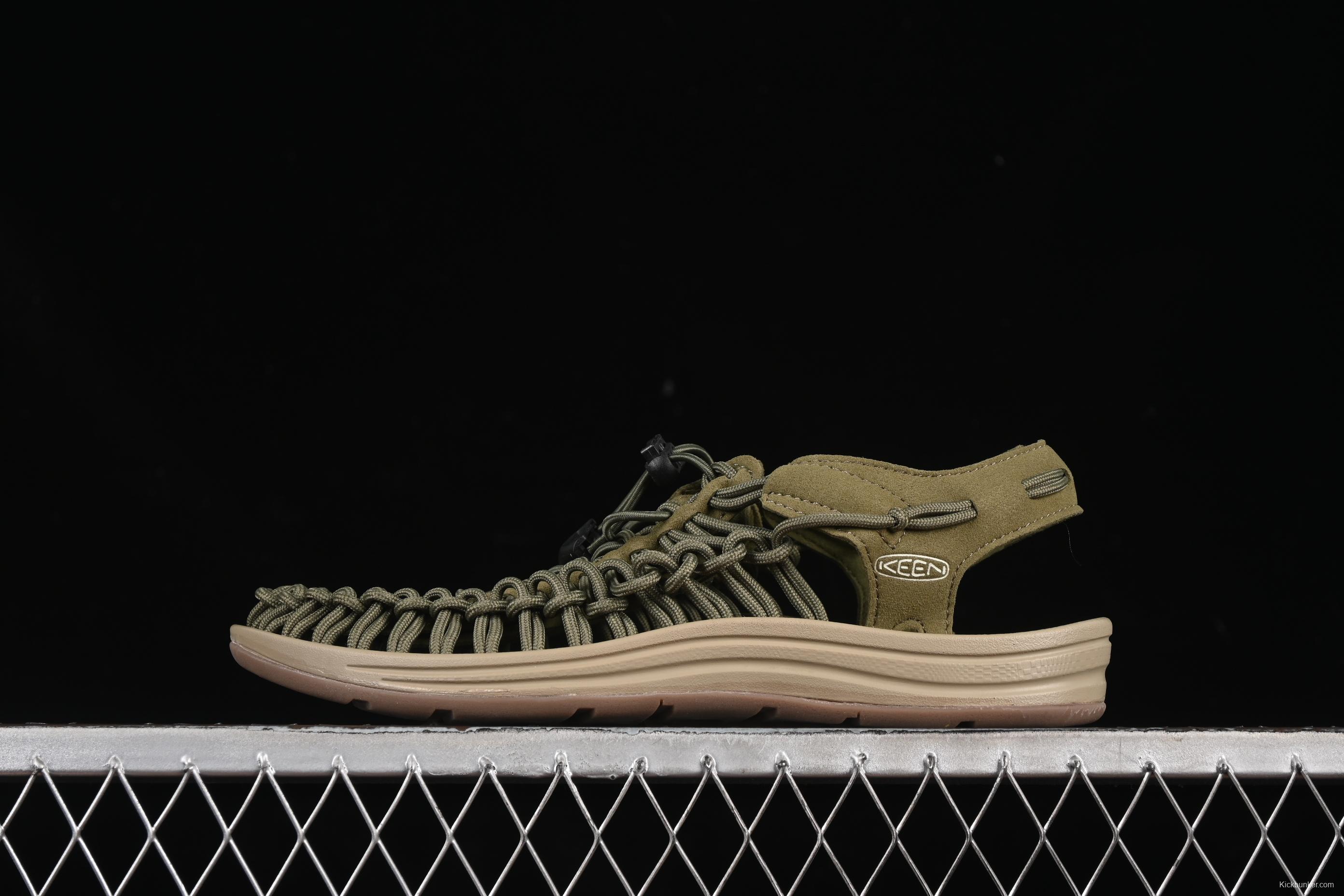 Keen Uneek Flat-M Woven Elastic Strap Casual Outdoor Water Sandals - 1014097