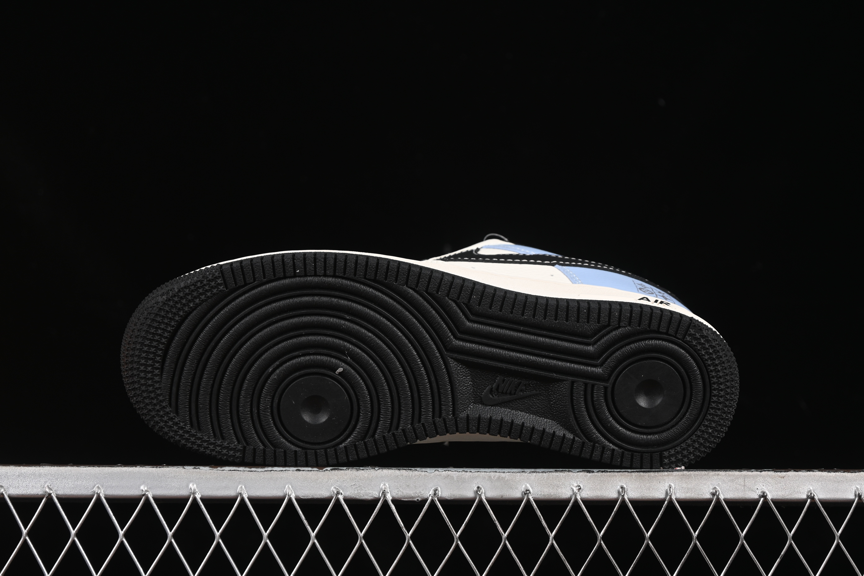 Nike Air Force 1 '07 Low LV Collaboration Black Water Blue Casual Sneakers - JJ2508-712