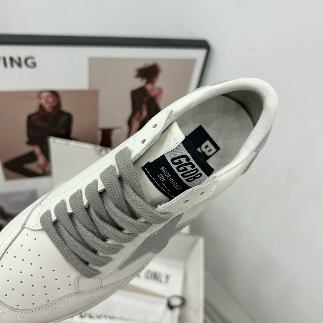 2024 Unisex GGDB White Grey Leather Suede Low-Top Sneakers