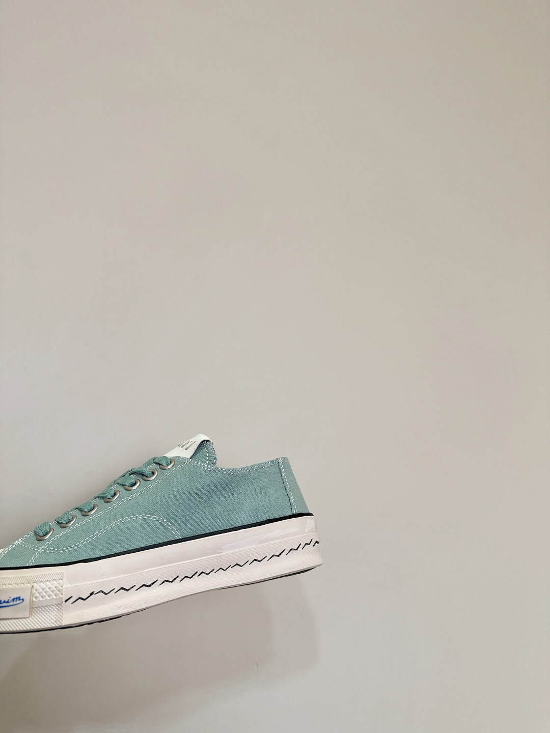 2025 Women VISVIM Green Canvas Sneakers