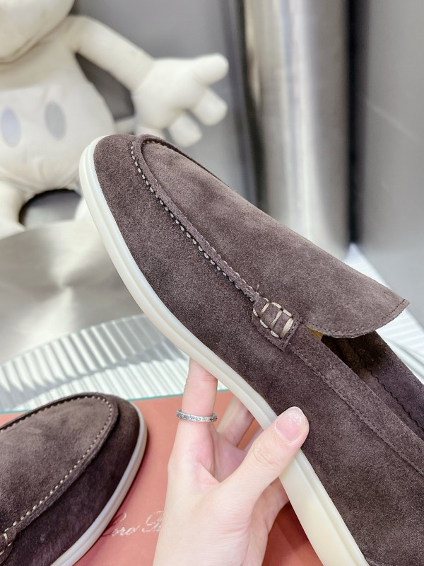 2024 Men Le Parmentier Brown Suede Loafers MJ00270