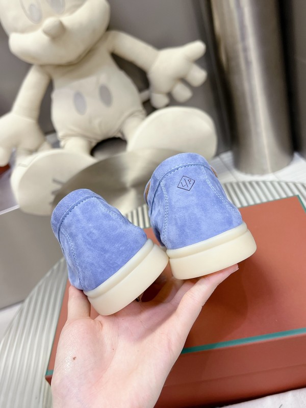 2025 Men LP Blue Suede Loafers LY00260