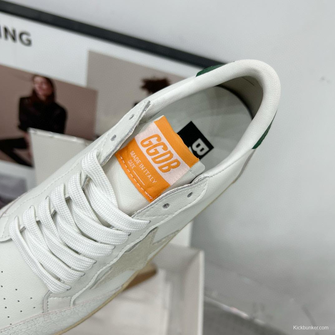 2024 Unisex GGDB White Grey Green Leather Sneakers MJ00260