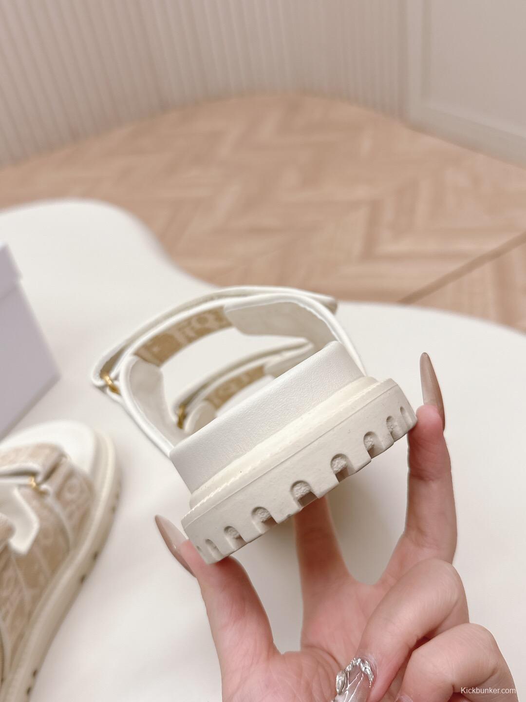 2025 Slippers Dior Beige Fabric Slippers LY