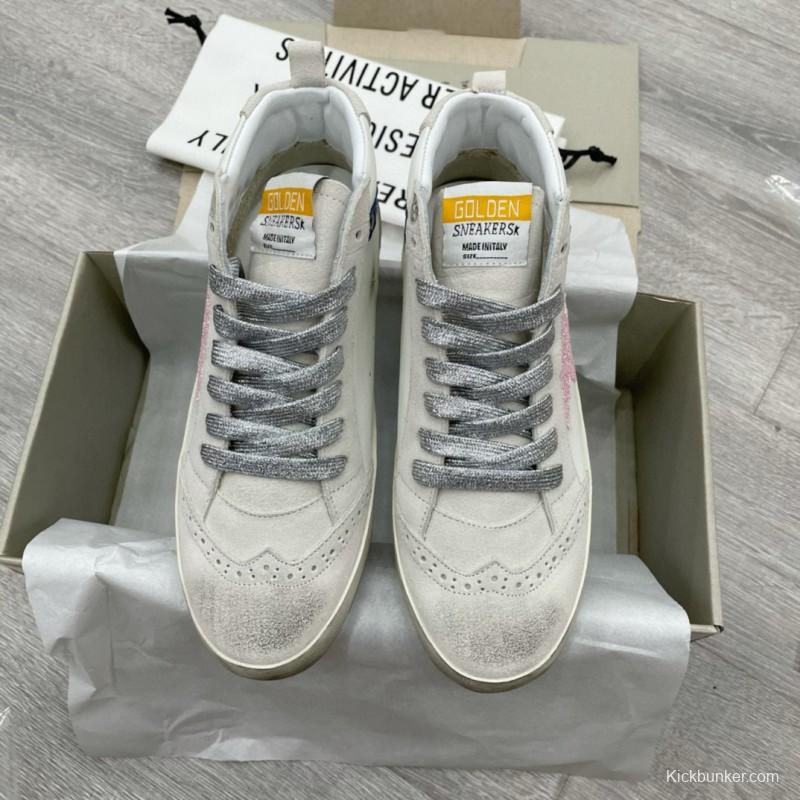 2024 Unisex GGDB White Pink Blue Leather Suede High Top Sneakers MJ00300