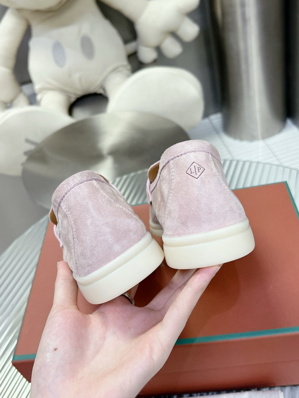 2024 Unisex LP Pink Suede Loafers MJ00270