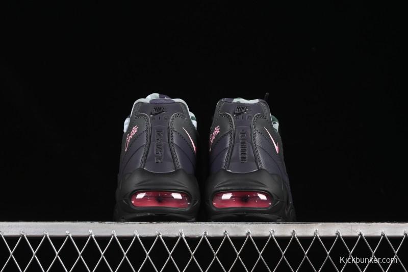 Nike Air Max 95 Retro Cushioned Running Shoes with Air-Sole Unit - FB2709-001