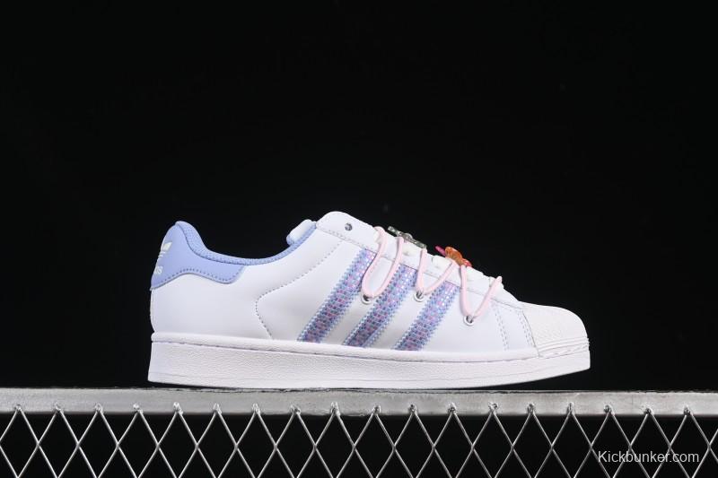 Adidas Superstar II Casual Sneakers with Shell Toe Design - JR1332