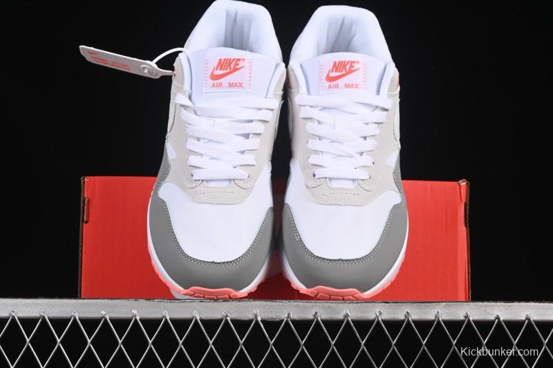 Nike Air Max 1 Retro Running Shoes with Half-Sole Air Cushion - 599820-100