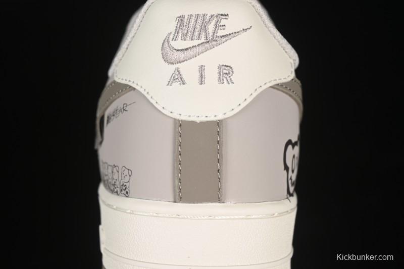 Nike Air Force 1'07 Low Smiling Bear Casual Sneakers - DB3301-881