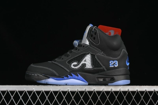 Nike Awake NY x Air Jordan 5 Black Metallic Basketball Shoes - DV4982-004