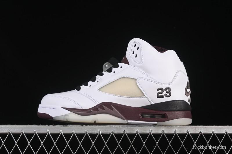 Nike A Ma Maniere x Air Jordan 5 Retro Basketball Shoes with Violet Ore Design - IB1528-100