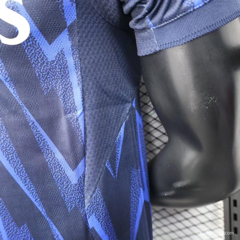 Player Version 25/26 Arsenal Third Blue with Geometric Lightning Pattern Jersey