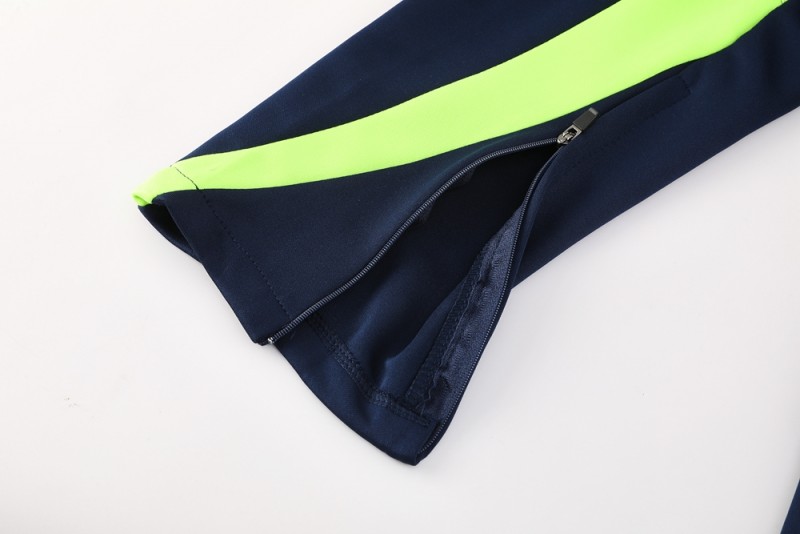 25/26 Real Madrid Navy/White Full Zipper Jacket +Long Pants