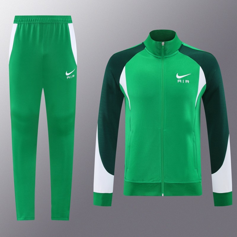 2025 NIKE Green Full Zipper Jacket +Long Pants